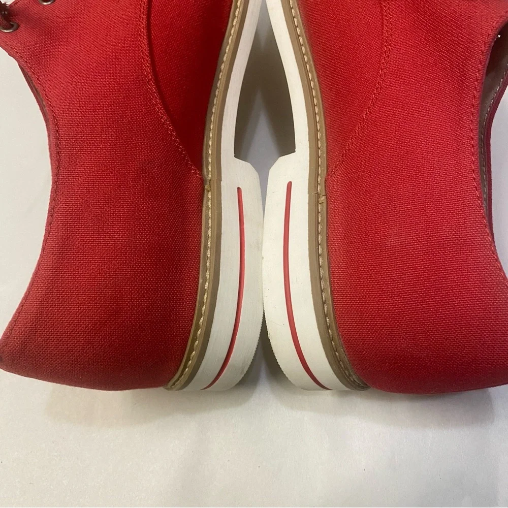 J.D. Fisk Men’s Oxford Shoes Size 12 Canvas Red Masculine Designer
